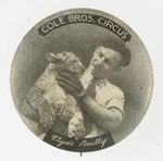 FAMOUS ANIMAL TRAINER CIRCUS BUTTON.