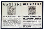 HOPALONG CASSIDY'S SAVINGS CLUB "WANTED" POSTERS.