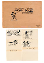 "MICKEY MOUSE STATIONERY" BOXED SET.