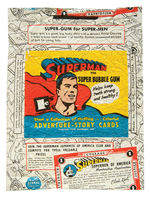 "SUPERMAN" WRAPPER AND GUM CARDS.