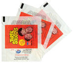 "THREE STOOGES" GUM CARD DISPLAY BOX AND WRAPPERS.