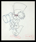 THE MAD HATTER PENCIL DRAWING FROM ALICE IN WONDERLAND.