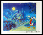 DONALD DUCK CEL FROM MICKEY'S CHRISTMAS CAROL.