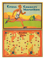 "GAME OF TRAFFIC/CROSS COUNTRY MARATHON" MILTON BRADLEY 1930s GAMES.