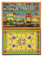 "GAME OF TRAFFIC/CROSS COUNTRY MARATHON" MILTON BRADLEY 1930s GAMES.