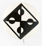 ARTISTIC 1960s BUTTON.