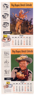 "ROY ROGERS RANCH CALENDAR" FROM NESTLE'S QUIK