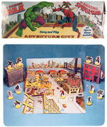 "THE INCREDIBLE HULK/THE AMAZING SPIDER-MAN ADVENTURE CITY" BOXED PLAYSET.