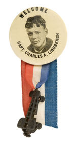 RARE 1.5" SIZE LINDBERGH BUTTON.