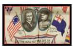 WORLD WAR I HANKY WITH WILSON/PERSHING.