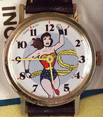 "WONDER WOMAN DABS SUPER HERO WATCH."