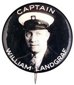 "CAPTAIN" REAL PHOTO PORTRAIT BUTTON.