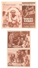 "BUCK JONES IN 'WHITE EAGLE'" LOBBY CARDS.