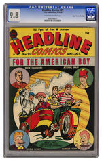 HEADLINE COMICS #21 SEPTEMBER OCTOBER 1946 CGC 9.8