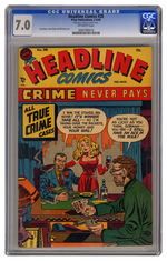 HEADLINE COMICS #28 FEBRUARY MARCH 1948 CGC 7.0