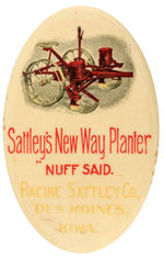 RARE LARGE FARM EQUIPMENT OVAL FOR SATTLEY’S FROM HAKE COLLECTION AND CPB.