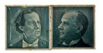 BRYAN AND MC KINLEY 1896 GLAZED TILE SET.