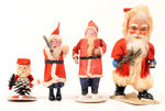 SANTA CLAUS FIGURE LOT.