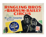 "RINGLING BROS. AND BARNUM & BAILEY CIRCUS POSTER FEATURING MR. & MRS. GARGANTUA THE GREAT.