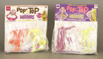 "POP-TOP HORRORS" CARDED TOY LOT.