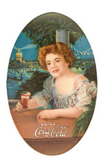 "DRINK COCA-COLA" BEAUTIFUL SUPERB CONDITION 1909 POCKET MIRROR.