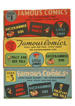 "FAMOUS COMICS" BOXED BOOK SET.