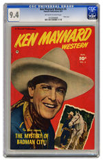 KEN MAYNARD WESTERN #5 AUGUST 1951 CGC 9.4