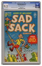 SAD SACK COMICS #17 MAY 1952 CGC 9.2