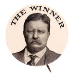 LARGE TR "THE WINNER" 1912 PORTRAIT BUTTON.