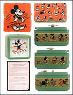 "MICKEY MOUSE INGERSOLL" BOXED ENGLISH VERSION WINDUP CLOCK.