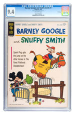 BARNEY GOOGLE AND SNUFFY SMITH #1 APRIL 1964 CGC 9.4 OFF-WHITE PAGES FILE COPY.