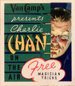 "CHARLIE CHAN" ADVERTISING STICKER W/ENVELOPE.