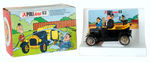 LAUREL & HARDY POLISTIL ITALIAN TOY CAR BOXED.