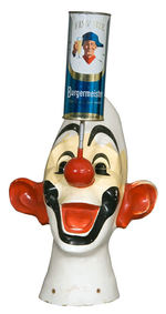 "BURGERMEISTER" BEER CLOWN HEAD DISPLAY.