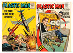 "PLASTIC MAN" COMIC BOOK PAIR.