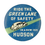 SCARCE "1939 HUDSON GREEN LANE OF SAFETY."