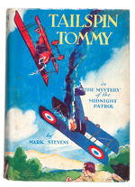 "TAILSPIN TOMMY IN THE MYSTERY OF THE MIDNIGHT PATROL" HARD COVER BOOK W/DUST JACKET.