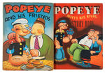 "POPEYE AND HIS FRIENDS/POPEYE MEETS HIS RIVAL" 1930S BOOK PAIR.