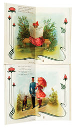 RISQUE MECHANICAL FOLD-OVER POSTCARD PAIR.