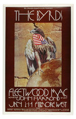 BILL GRAHAM CONCERT POSTER BG-210 FEATURING THE BYRDS, FLEETWOOD MAC.