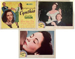 "CYNTHIA" LOBBY CARD SET.