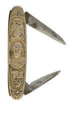 TR CIRCA 1904 POCKET KNIFE WITH PATRIOTIC SYMBOLS.