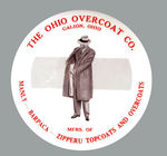 "OHIO OVERCOAT" 3.5" PAPERWEIGHT MIRROR.