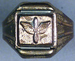 LONE RANGER AIR CORPS SECRET COMPARTMENT RING.