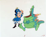 CAP'N CRUNCH TV COMMERCIAL ANIMATION CEL W/MATCHING PENCIL DRAWING.