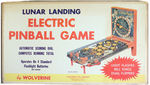 "LUNAR LANDING ELECTRIC PINBALL GAME."