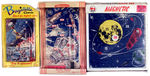 SPACE FLIGHT PINBALL GAMES/MAGNETIC DART BOARD IN ORIGINAL PACKAGING LOT.