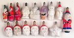 FIGURAL CHRISTMAS LIGHT BULB LOT.