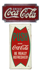 "COCA-COLA" DOOR PUSH/DISPENSER PLATE.