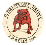 "YE BULL DOG CAFE TOLEDO, O" MIRROR.